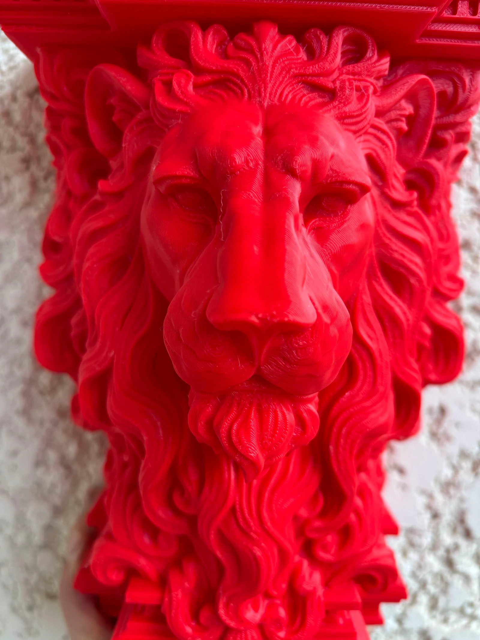 Plank met tafelfunctie tête de lion rouge kleur intense rood ❤️ – photo 2
